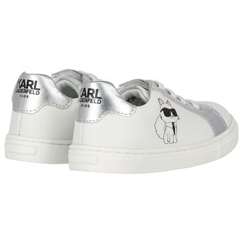 White Ikonik Choupette Trainers 