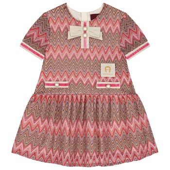 Younger Girls Pink Logo Dress