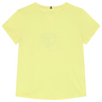 Girls Yellow Logo T-Shirt