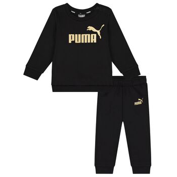 Black & Gold Logo Tracksuit