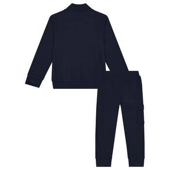 Boys Navy Blue Logo Tracksuit