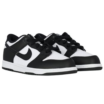 White & Black Retro Dunk Low Trainers