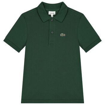 Boys Green Logo Polo Shirt