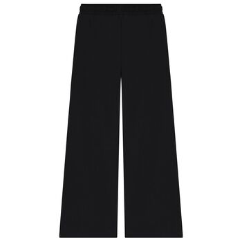 Girls Black Logo Trousers