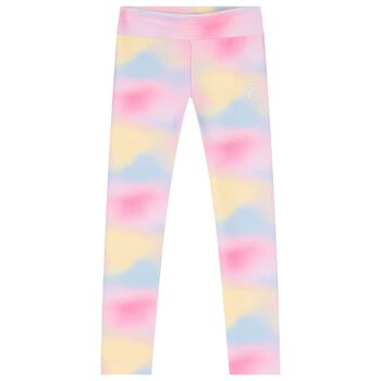 Girls Multi-Coloured Logo Leggings