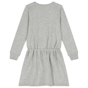 Girls Grey Polo Bear Dress