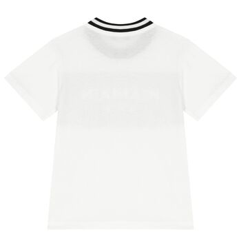 White & Black Logo T-Shirt