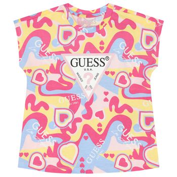 Girls Multi-Coloured Logo T-Shirt