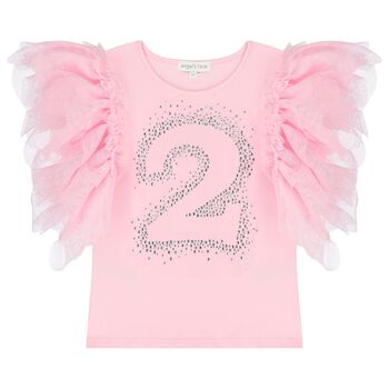 Girls Pink 2nd Birthday T-Shirt