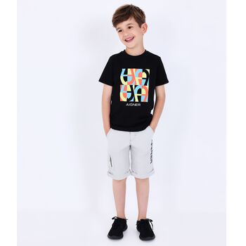 Boys Black Logo T-Shirt