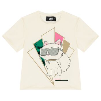 Girls Ivory Choupette T-Shirt