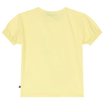 Girls Yellow Logo Bag T-Shirt