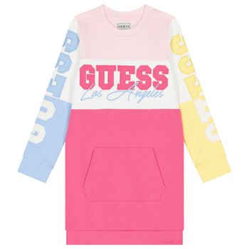 Girls Multi-Coloured Sweatshirt Dress