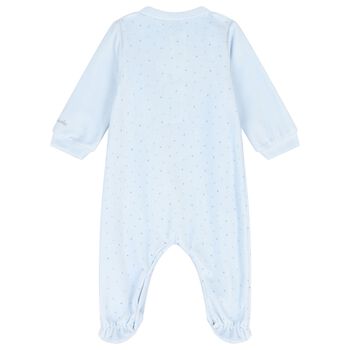 Baby Boys Blue Elephant Babygrow