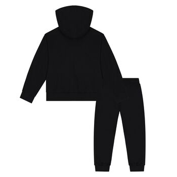 Black Teddy Bear Logo Tracksuit