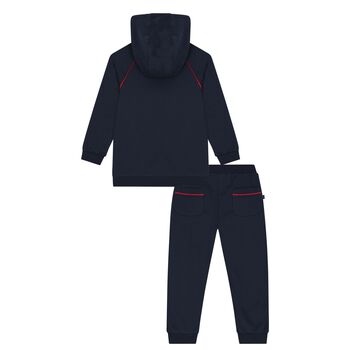 Boys Navy Blue Logo Tracksuit