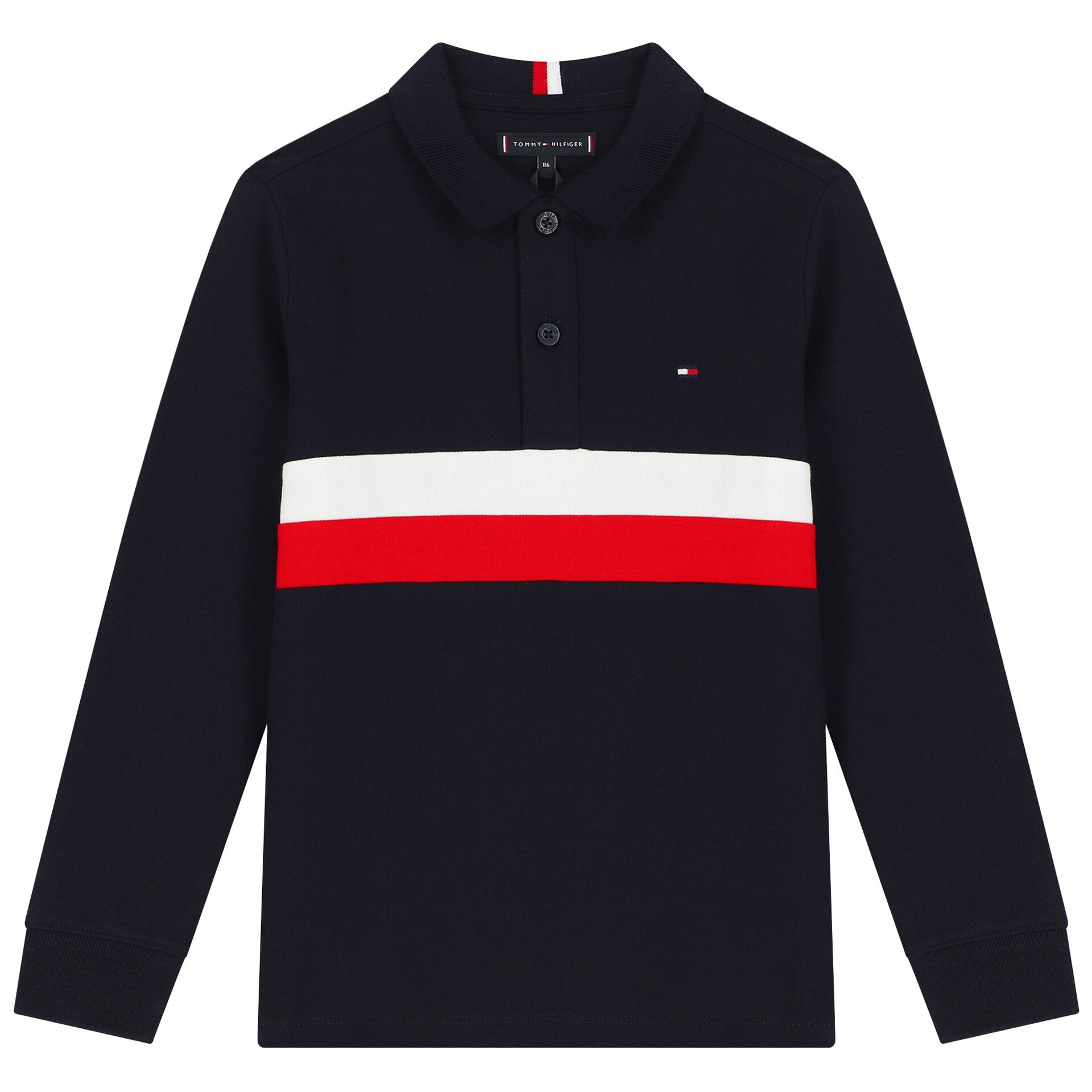 Red and blue tommy hilfiger best sale shirt