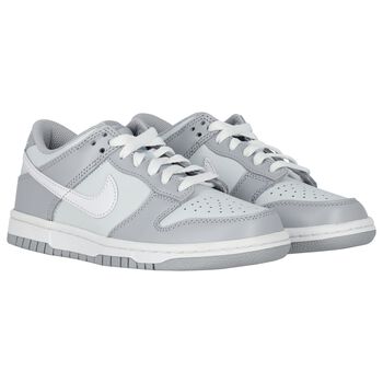 Grey & White Dunk Low Trainers