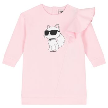 Younger Girls Pink Ikonik Choupette Dress