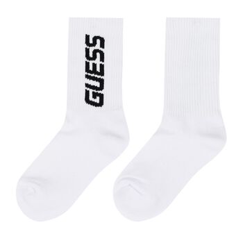 White Logo Socks