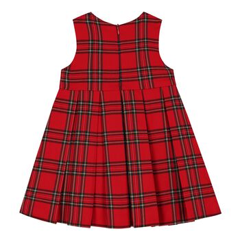 Baby Girls Red Tartan Dress