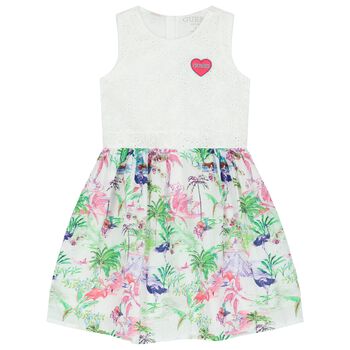 Girls Botanical Print Dress