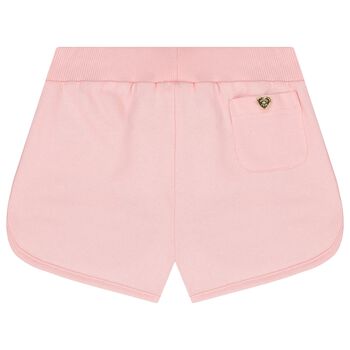 Girls Pink Butterfly Shorts