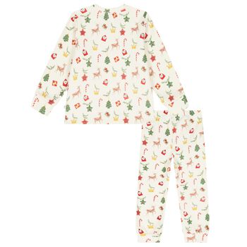 Boys Ivory Festive Pyjamas