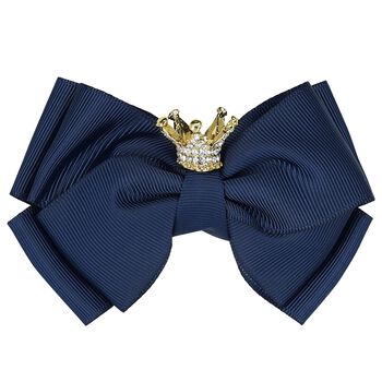 Girls Navy Bow Hairclip