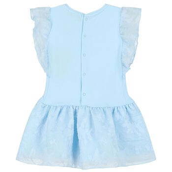 Younger Girls Blue Logo Bag Dress