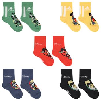 Multi-Coloured Disney Logo Socks ( 5-Pack )
