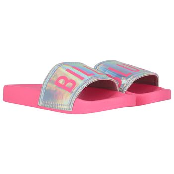 Girls Pink Logo Sliders