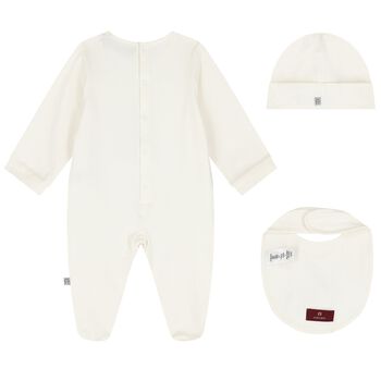 Ivory & Gold Logo Babygrow Gift Set