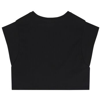 Girls Black Logo T-Shirt