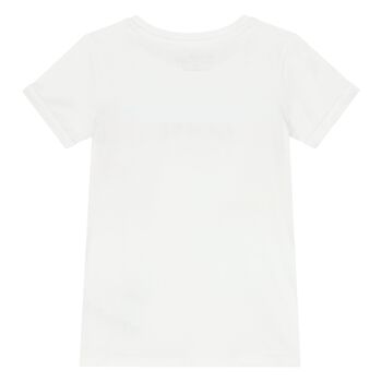 Girls White Logo T-Shirt