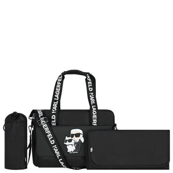 Black Logo Changing Bag