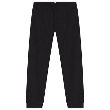 Boys Black Logo Joggers