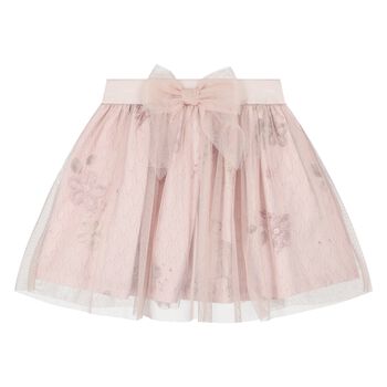 Girls Pink Tulle Skirt