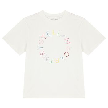 Girls Ivory Logo T-Shirt