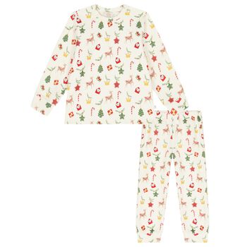 Boys Ivory Festive Pyjamas