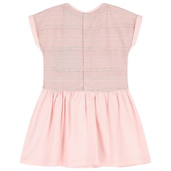 Younger Girls Pink Logo Dress