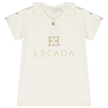 Girls Ivory Logo T-Shirt