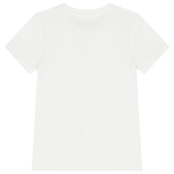 Boys White Logo T-Shirt