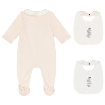 Baby Girls Pink Babygrow Gift Set