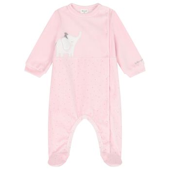 Baby Girls Pink Elephant Babygrow