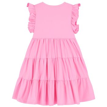 Girls Pink Sunglasses Logo Dress