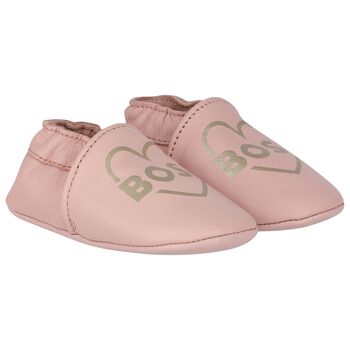 Baby Girls Pink Logo Pre Walker Shoes