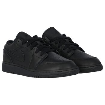 Black Air Jordan 1 Low Trainers