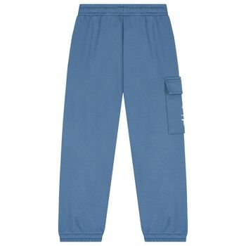 Boys Blue Trolls Logo Joggers