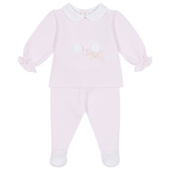 Baby Girls Pink Trousers Set